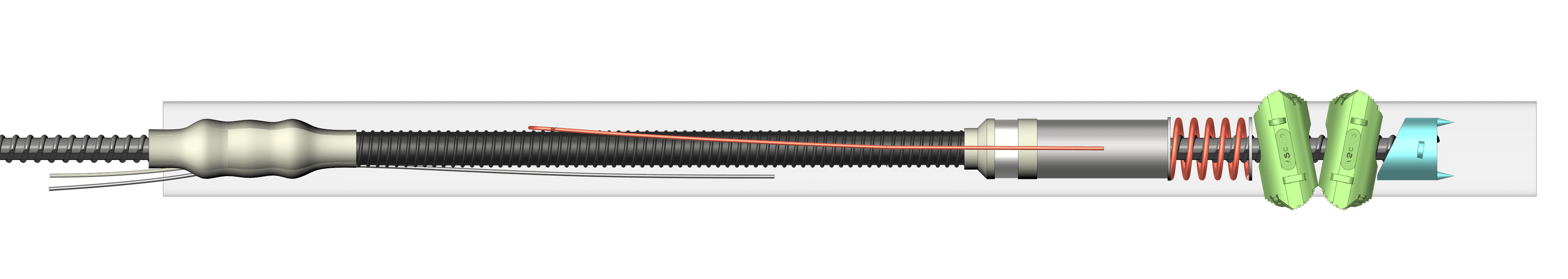 보강재 회전 잠금 및 체결 - 정착제 압착